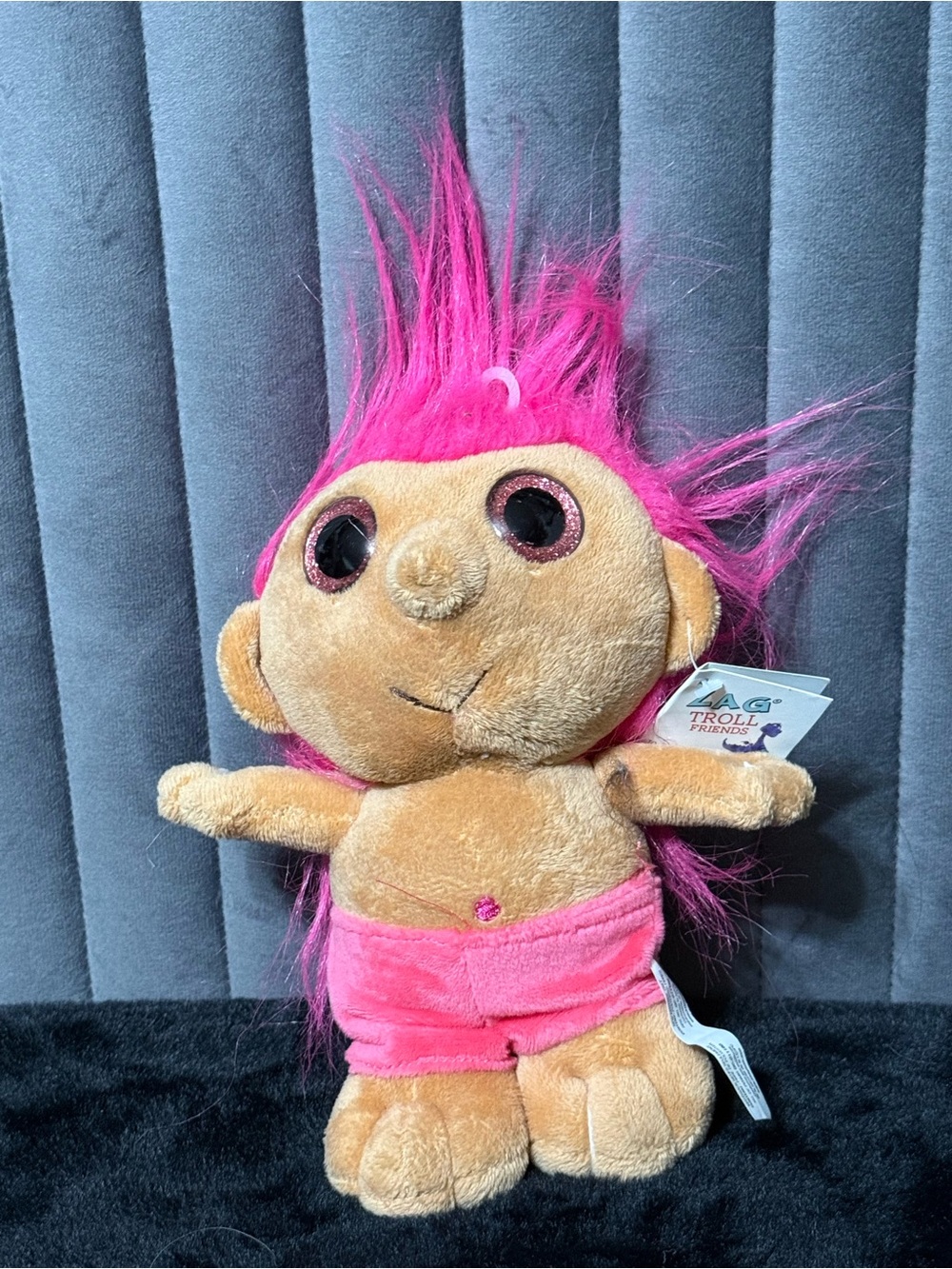 ZAG Troll Friends Pink Hair Troll Plush Stuffed Doll Toy With Tag